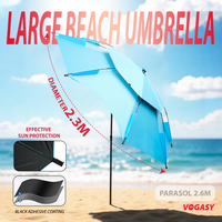 Outdoor Beach Camping Fishing Umbrella Fold Sun Protection Anti UV Sunshade Umbrella Pool Waterproof Awning Rain Patio Umbrella