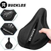 AliExpress BUCKLOS Thicken Comfortable Bicycle Saddle Cover Silicone Cycling Seat Cover Soft Sponge Shockproof MTB Road Bike Cushion Cover
