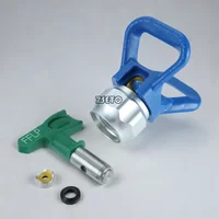 LP Set Airless Tips Nozzle 1-5 Series suit Low Pressure With 7/8 Nozzle Guard For Wagner Airless Paint Spray Sprayer Gun tools