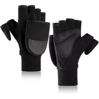 AliExpress NONE Fingerless Polar Fleece Gloves Mittens Windproof Thermal Anti Slip Touch Screen Gloves for Cycling Driving Hiking