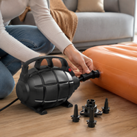 600W Electric Air Pump Inflation Deflation Dual Use with EU Plug Inflatable Pool Camping Home Use