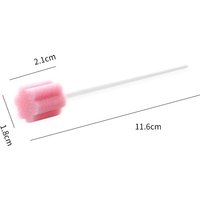 100pcs Mouth Swab Sponge Sticks Soft Disposable Oral Care Cleaning Foam Swabs Tooth Cleaning for Elderly Patients Home
