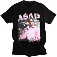 So schnell wie möglich Porträt Grafik Ästhetik Mode Hip Hop übergroße Kurzarm T-Shirt Männer lässig Harajuku T-Shirt Streetwear