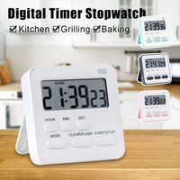 Digital Timer Stopwatch LCD Display Kitchen Timer Egg Timer Portable Electronic Alarm Clock Practical Home Kitchen Tool