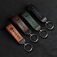 Car Key Rings Luxury Leather Keychain Pendant Accessories For Volvo ES90 EC40 EX40 EM90 XC90 V90 V60 XC60 V40 S80 S60 S90 C40 XC