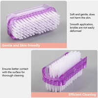 2026 New 1pcs Double-Sided Nail Cleaning Brush, Manicure and Pedicure Tool, Ideal for Fingernails and Toenails Nail Art Tools