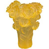 Crystal Vase Art Decor Handmade Container Elegant Arrangement Ornaments Artistic Flower Bottle for Household Bedroom Yoga Studio
