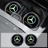 Car Water Cup Pad Car Coaster Anti-Slip Drink Mat Holder For Mercedes Benz W212 W213 W205 W177 W247 W176 CLS CLA CLK Accessories