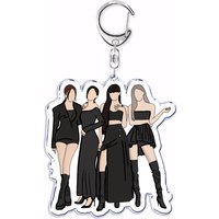 Popular Korean Fashion Kpop Girls Band Keychain for Women Man Bag Accessories Bag Key Chain Ring Keychains Jewelry Fans Gift