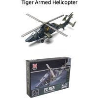 1/72 EC-665 Tiger Helicopter Model Creative Military Series Building Blocks Home Decor Assembled Toys For Boys Christmas Gifts