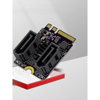 RGEEK M2 To SATA 3.0 Expansion Riser Card KEY A + E WIFI M.2 To SATA Hard Disk Adapter Card Without Driver Installation