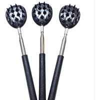 Retractable Cactus-Shaped Back Scratcher with 1/4 and 1/2 Retractable Spikes - Heavy-Duty Pvc Itch-Relief Stick, Suitable for Both Men and Women, One-Handed Operation, Adjustable Length, Portable Back