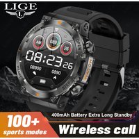 LIGE 2026 Smart Watch Heart Rate Sleep Monitor Bluetooth Call Clearance Sale IP68 Waterproof Outdoor Durable Men's Smartwatch