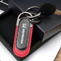 Carbon Fiber Car Keyring Keychain Gift Pendant For Honda Passport City XRV Civic Accord Fit Jazz CRV HRV Insight Shuttle Odyssey
