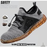 Work Sneakers Steel Toe Shoes Men Safety Shoes Puncture-Proof Work Shoes Anti-smash Boots Indestructible Footwear Security