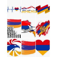 AliExpress NONE Armenia AM Flag Map Emblem Sticker Car Window Moto Wall Room Door Truck Vinyl Bicycle Glass Helmet Racing PVC Decal Customizable