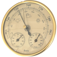High Quality Precision Aneroid 128mm 3in1 Barometer With Thermometer and Hygrometer Humidity Tester Meter Outdoor Fishing Tool