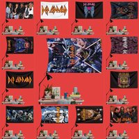 Def Leppard Inspired Rock Music Flag 3x5 FT 90x150cm Polyester Decorative Banner Tapestry For Music Fans Bedroom Wall Decoration