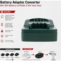 Electric Battery Adapter Converter For Makita 18V BL1840 Lithium Battery TO for Parkside X20V Cordless Power Tools Accessories