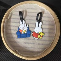 Kawaii Miffy Rabbit Cute Luggage Tag Suitcase Check-in Boarding Pass Bag Small Pendant Identification Plate