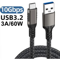 USB3.2 Gen2 Cable C To A 10Gbps Max Transmission Speed Data Cable for Hard Disk USB 3 2 To Type C Cable 3A60W Fast Charging