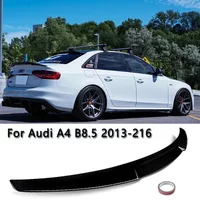 For Audi A4 S4 B8 Facelift B8.5 Sedan 2013-2016 M4 Style Car Rear Trunk Boot Lip Spoiler Cap Cover Rear Spoiler Wing Bodykit
