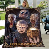 hellraiser horror movie printed blanket children warm beautiful flannel soft and comfortable home travel blanket birthday gift