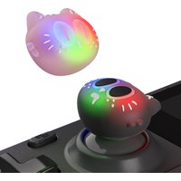PlayVital Cute Illuminated LED Thumbstick Grips for Steam Deck OLED & LCD, Joystick Caps Thumb Grips for Steam Deck Accessories
