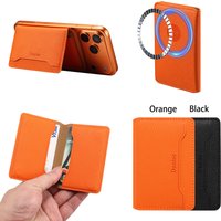 Denior is suitable for phones or phone cases with magnetic suction function, ultra-thin magnetic card holder with 3 card slots
