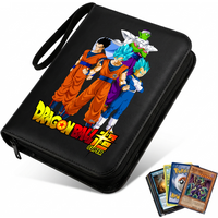 400pcs Anime Dragon Ball Zipper Card Album Book Collection Card Storage Folder Hold Goku Game Cards Binder Holder Protector Gift