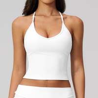 Summer Women's Yoga Underwear High Strength Shock Proof Vest Running Active Sportswear Vest Gym Workout Fitness Push Up Crop Top