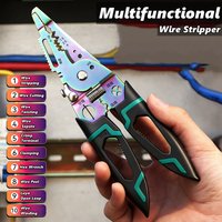 Multifunctional Wire Cutting Stripping Pliers Crimping Pliers Wire Stripper Electrician Wire Stripper Cutter Crimper Pliers