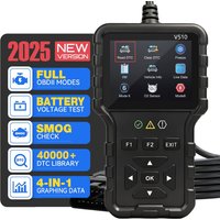 V510 Obd2 Scanner Diagnostic Tool | Battery Tester, Engine Fault Code Reader, Real-Time Data, Dtc Search, Frozen Frame, Scan Tool for All Obdii Protocol Cars since 1996, Battery Not Included.