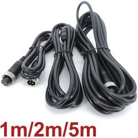 1m/2m/5m 4 Pin male to female Aviation Extension Video Cable for Truck Bus Monitor Camera Connection a7