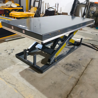 Portable 1m Hydraulic Scissor Lift Machine Motorcycle Lift Table with 450kg Capacity Steel & Aluminum Alloy Construction