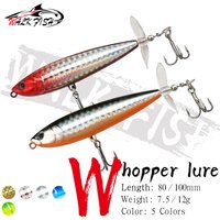 WALK FISH 7.5g 12g Whopper Plopper Fishing Lure Topwater Plastic Trolling Crankbait Sea Bass Trout Artificial Pencil Hard Bait