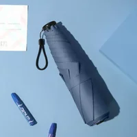 Folding Umbrella Carbon Fiber Anti UV Rain Sun Umbrella Fashionable Portable Windproof Lamp Women's and Men's Sunshade Umbrella