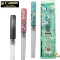 Ji Yu Limited Little Meteor Student Pen, Frosted Hexagonal Pen Holder, Sliding Seal, Pen Cap, One Shot of Japanese Platinum