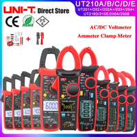 UNI-T UT210E UT202A UT204 Plus Clamp Meter AC/DC Digital Voltmeter Ammeter Pliers Multimeter Professional Electrical Multitester