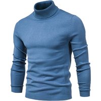 New Winter Turtleneck Thick Mens Sweaters Casual Turtle Neck Solid Color Quality Warm Slim Turtleneck Sweaters Pullover Men