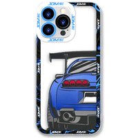 Tokyo JDM Drift Sports Cars Custom Photo Clear Phone Case For Samsung S25 S24 S23 S22 S21 S20 FE S10 S30 M54 M23 Case DIY Shell