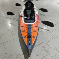 Inflatable Kayak, 2 Air Chambers, Durable PVC Material, Portable Folding Design, Easy Storage, Lightweight Water Sports Boat