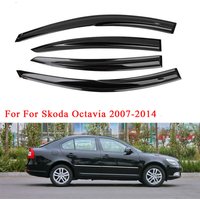 For Skoda Octavia 2007 2008 2009 2010 2011 2012 2013 2014 Side Window Visor Wind Sun Rain Smoke Guard Door Visor Awning Shelter