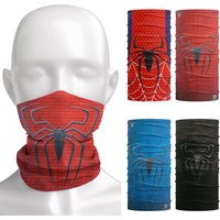 Seamless Spider Face Scarf Dust-proof Sunscreen Tube Neck Gaiter Headband Cycling Outdoor Sports Face Cover Bandana