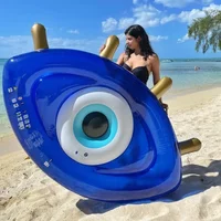 Giant Inflatable Eyeball Pool Floating Row Float Lie on Greek Eye Floating Mattress Pool Lounge for Beach Floaty Summer Fun Toys