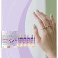 12 Colors Nail Art Marker Pen Set 0.5mm Ultra Fine Water-Based Quick Dry DIY Nail Graffiti Drawing Line Manicure Decoration Tool