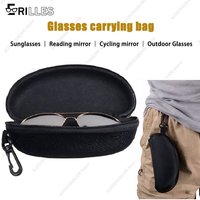 AliExpress Erilles Portable Sunglasses Travel Case, Shockproof EVA Material with Hook, Large Shockproof Square Box for Sports, Travel & Cycling