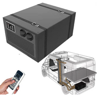 Treeligo 12000BTU Tragbare elektrische Kfz-Klimaanlage, 24 V, All-in-One-Einbett-Auto-Klimaanlage für Wohnmobil, Wohnmobil, Van, LKW