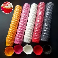 1000Pcs Mini Size Chocalate Paper Liners Baking Muffin Cake Cups Forms Cupcake Cases Solid Color Party Tray Mold