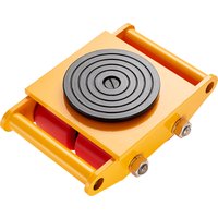 SucceBuy – chariot de palette de déplacement de machines industrielles tout en acier, réservoir de transport 6T avec Rotation à 360 degrés pour le transport des marchandises